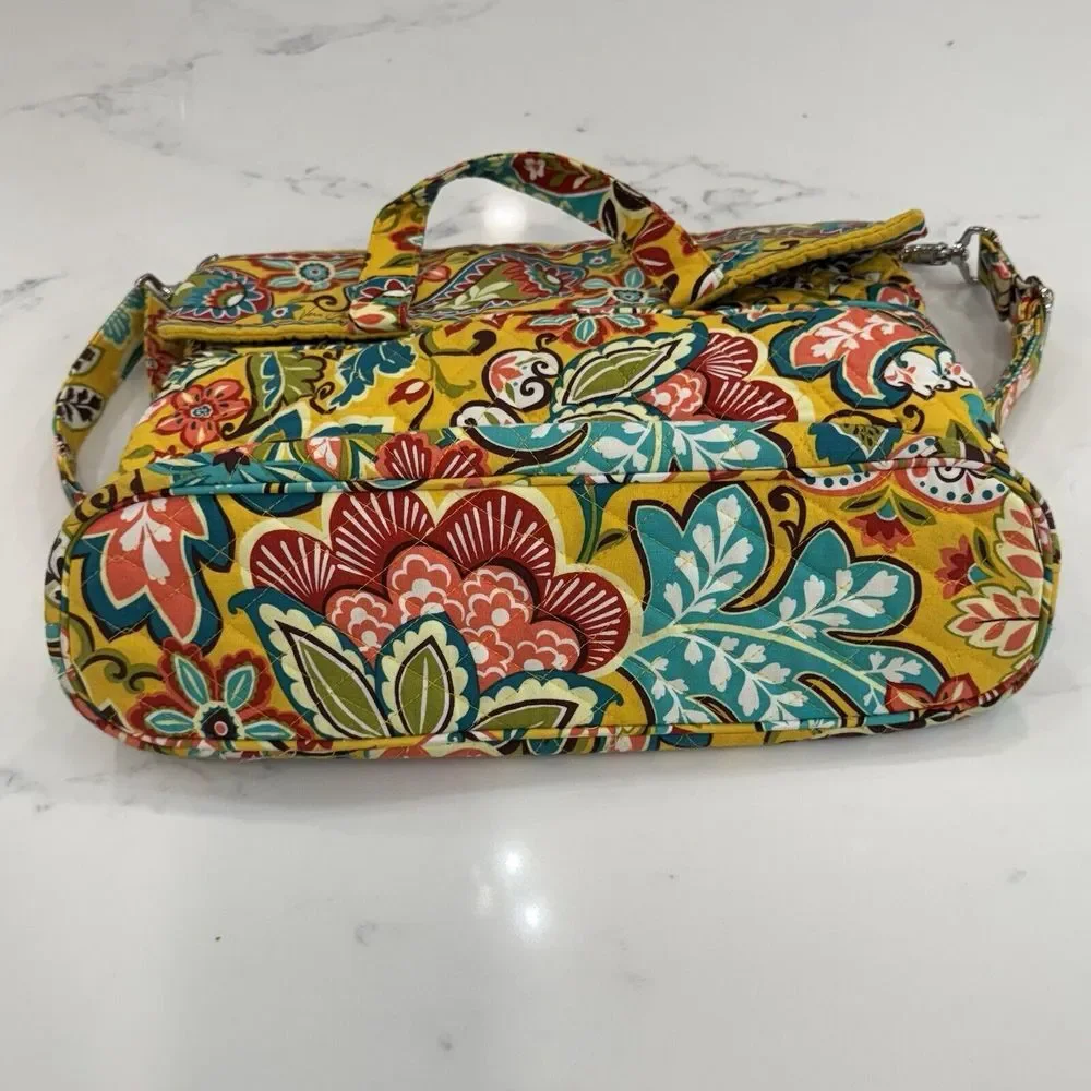 Vera Bradley‎ Retired Convertible Shoulder Bag Provencal Yellow Multicolor